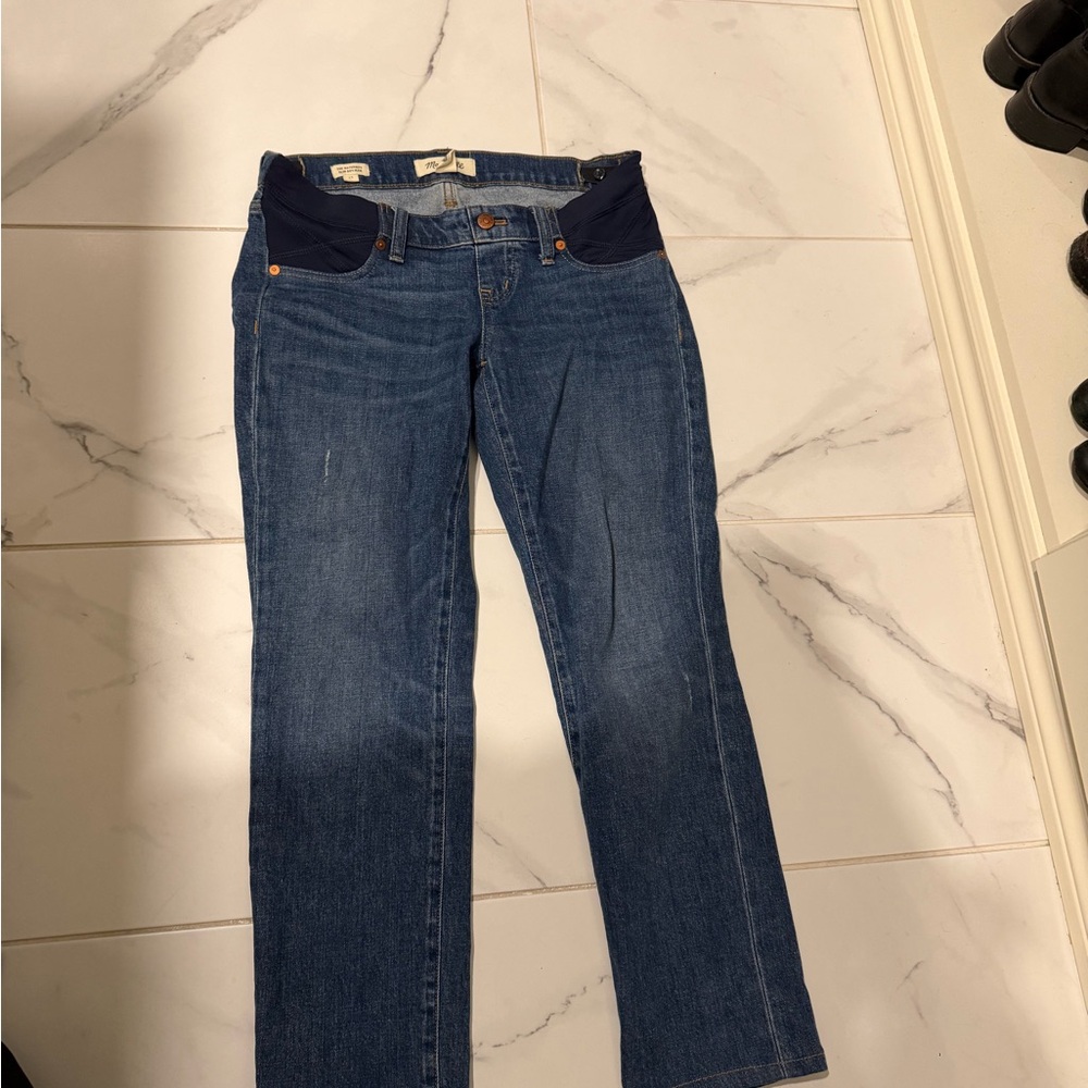 Madewell maternity Women's Straight Leg Blue Jeans